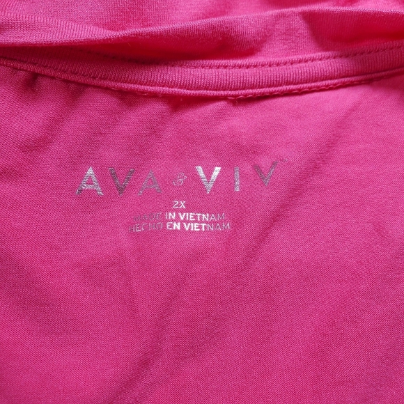 💥Just In💥Ava & Viv Cap Sleeve Tunic..Size 2X - Picture 7 of 8